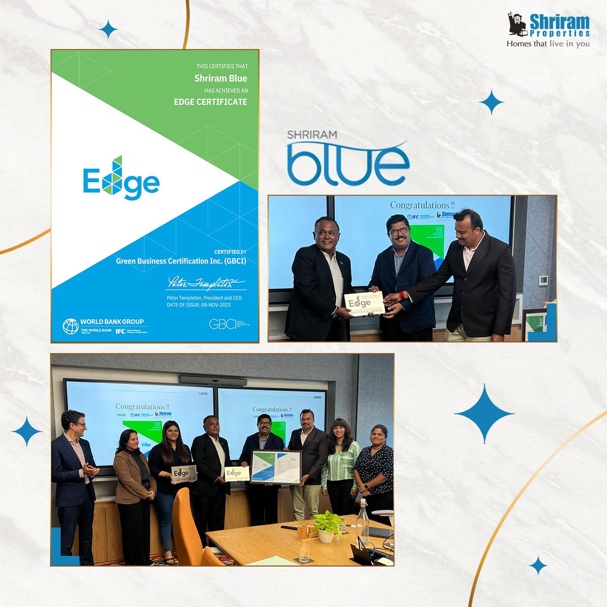 EDGE Certified - Shriram Blue, Bengaluru