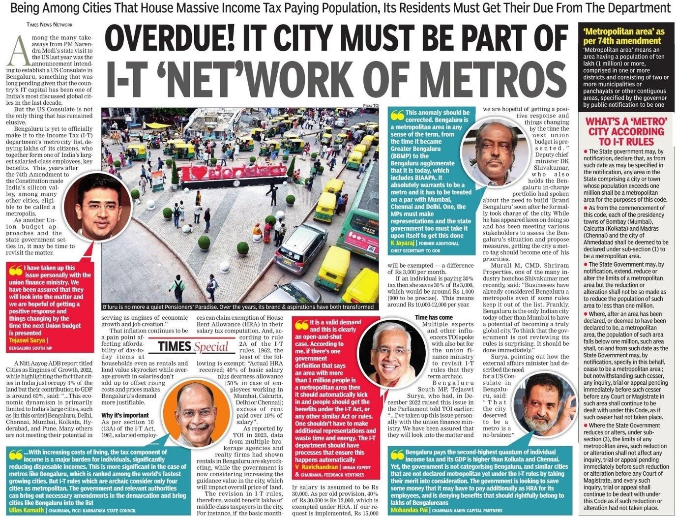 Overdue IT City Must Be Part Of I-T 'Network' Of Metro.