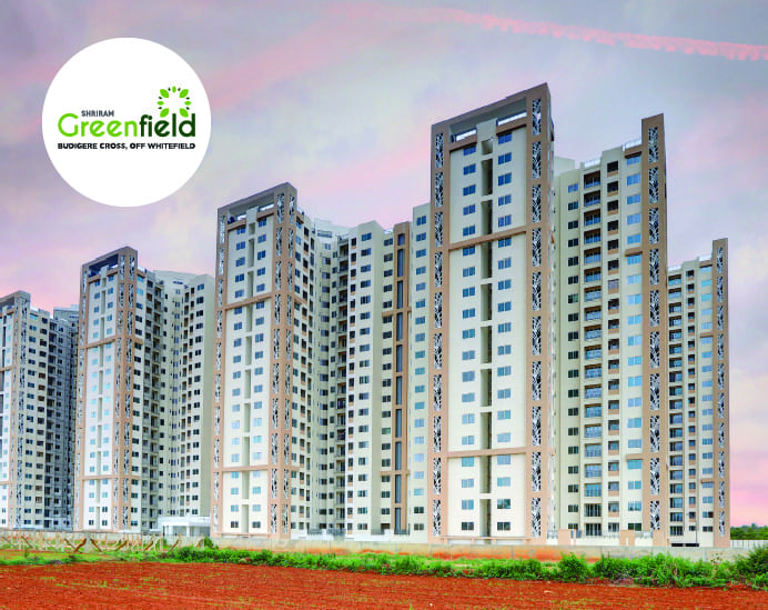 Shriram Greenfield  –  2 BHK Flats for sale in Budigere Cross, Off Whitefield, Bangalore